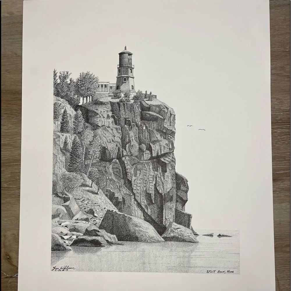 Lighthouse at Split Rock Minnesota Prints